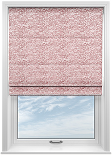 Cyrus Crushed Velvet, Rose - Roman Blind